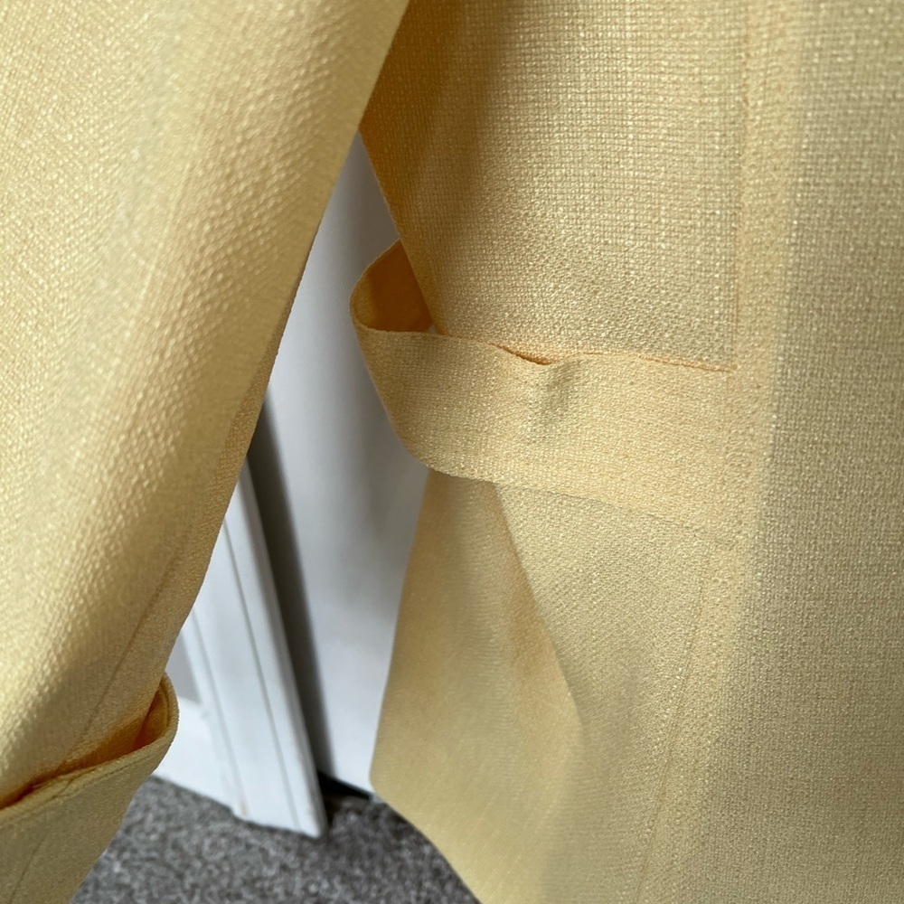 Butter Yellow women’s vintage lined blazer by Preston and York size 18 - Picture 4 of 9